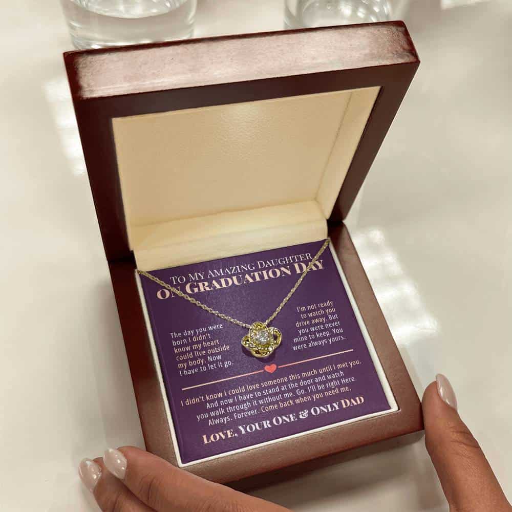 amazing daughter from dad graduation love knot gift 5191285 00006