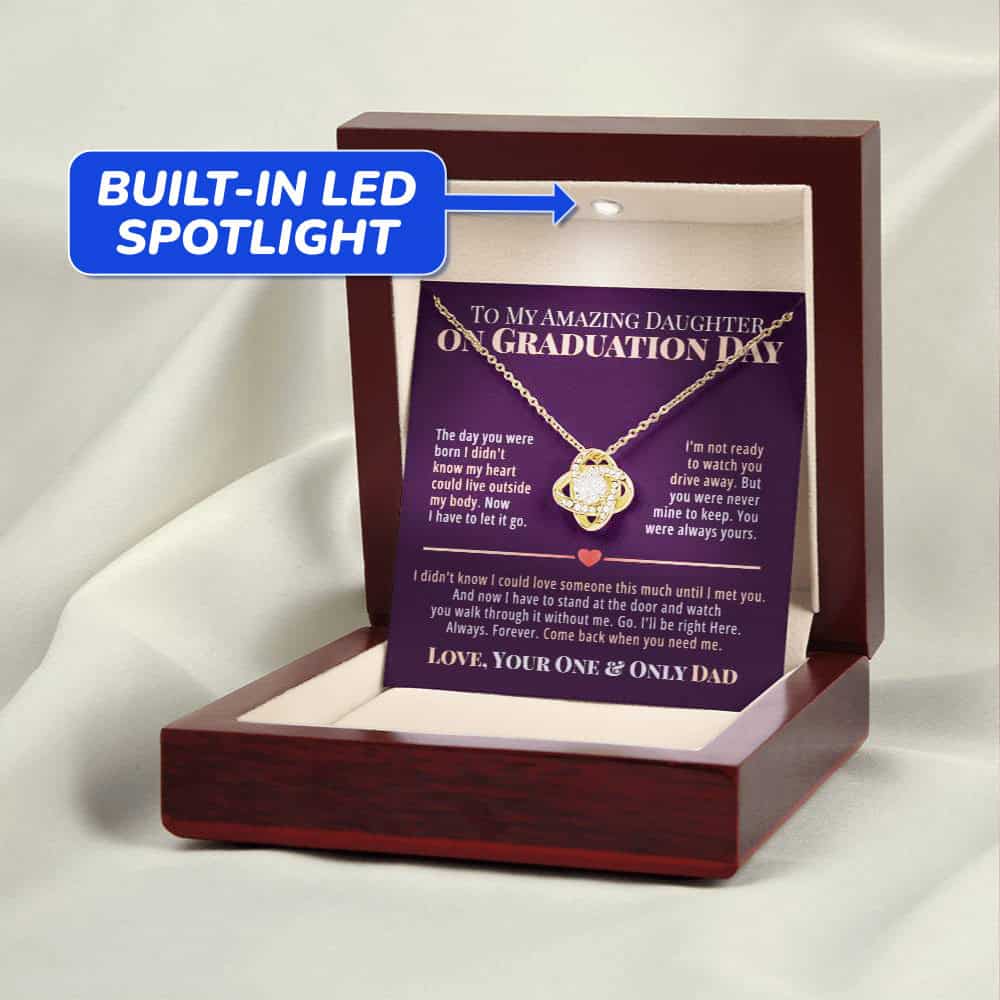 amazing daughter from dad graduation love knot gift 5191285 00008