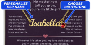 happy mother's day to my precious daughter from mom custom name birthstone necklace gift set 5148102