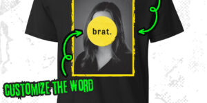 personalized punk rock graphic tee unisex garment dyed heavyweight t shirt black front brat