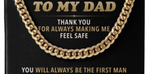 to my dad from daughter cuban link chain gift set 4862981
