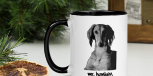 custom dog mug personalized with photo & name (black)