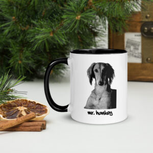 custom dog mug personalized with photo & name (black)