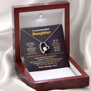 to my beloved wife personalized forever love necklace gift set (copy)