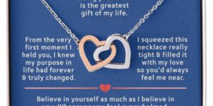 mom to precious daughter interlocking hearts necklace gift set 5102615 (copy)