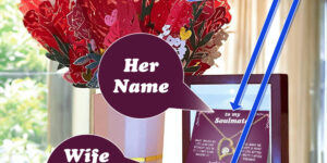 to my soulmate – personalized forever love necklace & sweetest devotion flower bouquet gift set 4959043