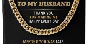 To My Husband - Cuban Link Chain Gift Set 4862989