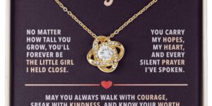 dad to daughter mother's day love knot