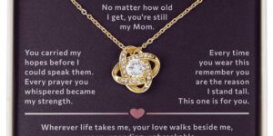 happy mother's day to my mom from son love knot necklace 5157424